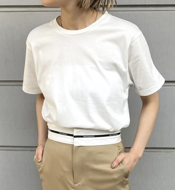 A_「【THE FLATS/ザフラッツ】CUT OFF BACK T-SHIRTS」|Tシャツ・カットソー|