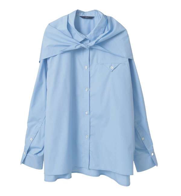 Soffitto「スカーフ付ビックシャツ」|シャツ・ブラウス|