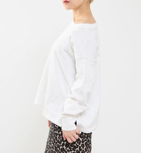 Soffitto「ボートネックピグメント染めプルオーバー」|Tシャツ・カットソー|