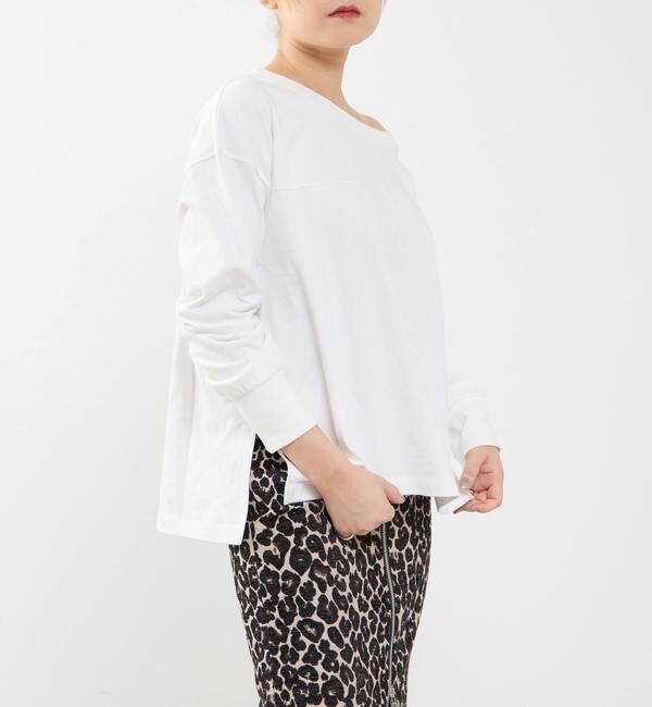 Soffitto「ボートネックピグメント染めプルオーバー」|Tシャツ・カットソー|