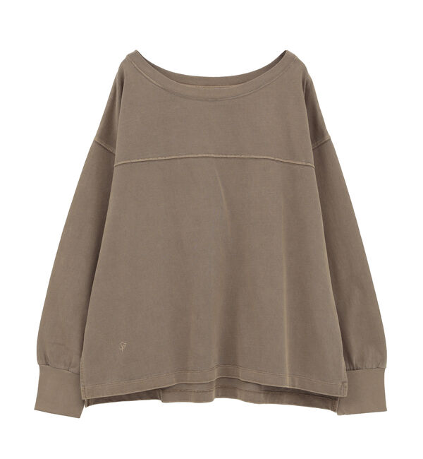 Soffitto「ボートネックピグメント染めプルオーバー」|Tシャツ・カットソー|