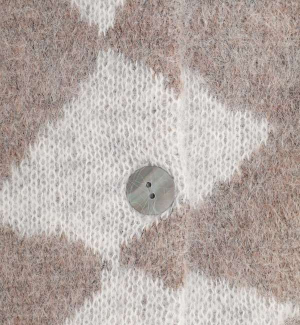 SOFFITTO「【NOMA t.d./ノーマティーディー】Jacquare Diamond Cardigan N38-KN 03」|ニット・セーター|