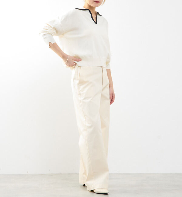 SOFFITTO「【A_/エース】ソフトラインチノパンツ」|チノ|