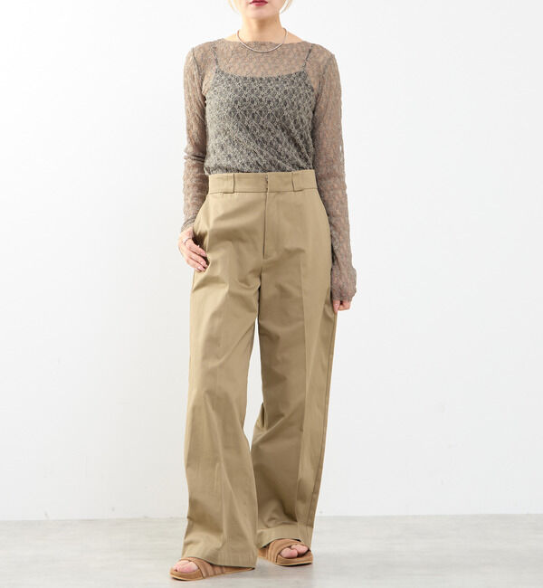 SOFFITTO「【A_/エース】ソフトラインチノパンツ」|チノ|