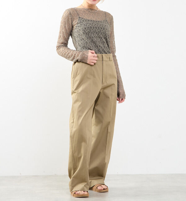 SOFFITTO「【A_/エース】ソフトラインチノパンツ」|チノ|