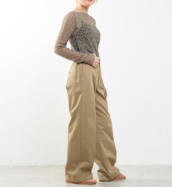 SOFFITTO「【A_/エース】ソフトラインチノパンツ」|チノ|