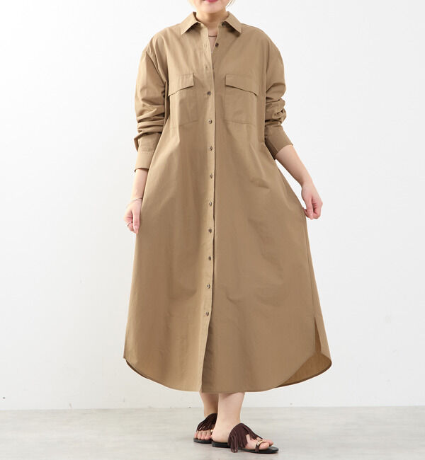 SOFFITTO「【A_/エース】こなれ感ロングシャツワンピース」|ワンピース|