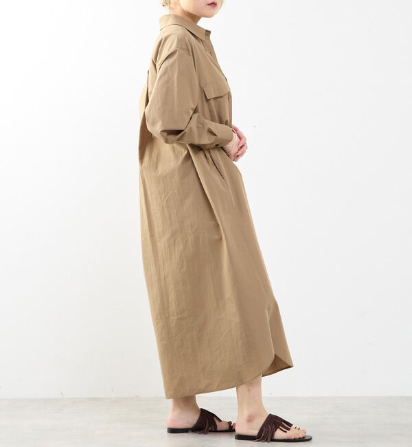 SOFFITTO「【A_/エース】こなれ感ロングシャツワンピース」|ワンピース|