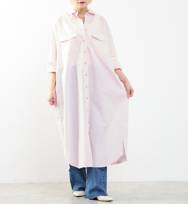 SOFFITTO「【A_/エース】こなれ感ロングシャツワンピース」|ワンピース|