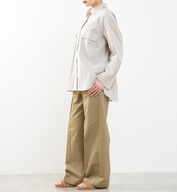 SOFFITTO「【A_/エース】チェック/ストライプポケットシャツ」|シャツ・ブラウス|