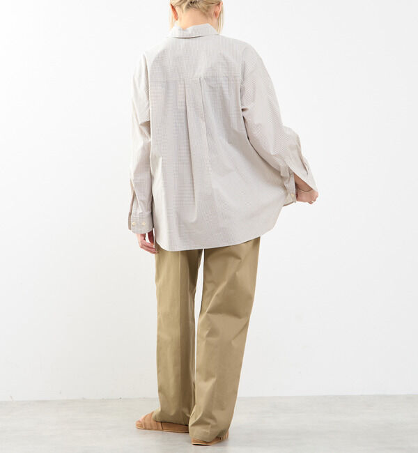 SOFFITTO「【A_/エース】チェック/ストライプポケットシャツ」|シャツ・ブラウス|