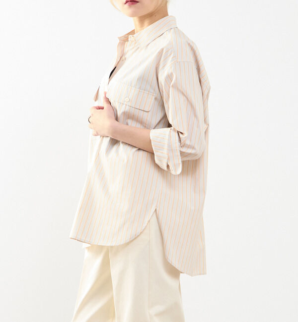 SOFFITTO「【A_/エース】チェック/ストライプポケットシャツ」|シャツ・ブラウス|