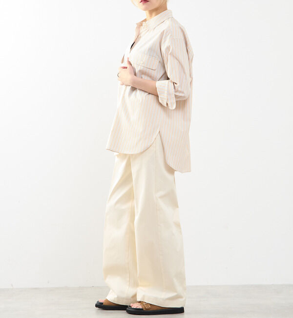 SOFFITTO「【A_/エース】チェック/ストライプポケットシャツ」|シャツ・ブラウス|