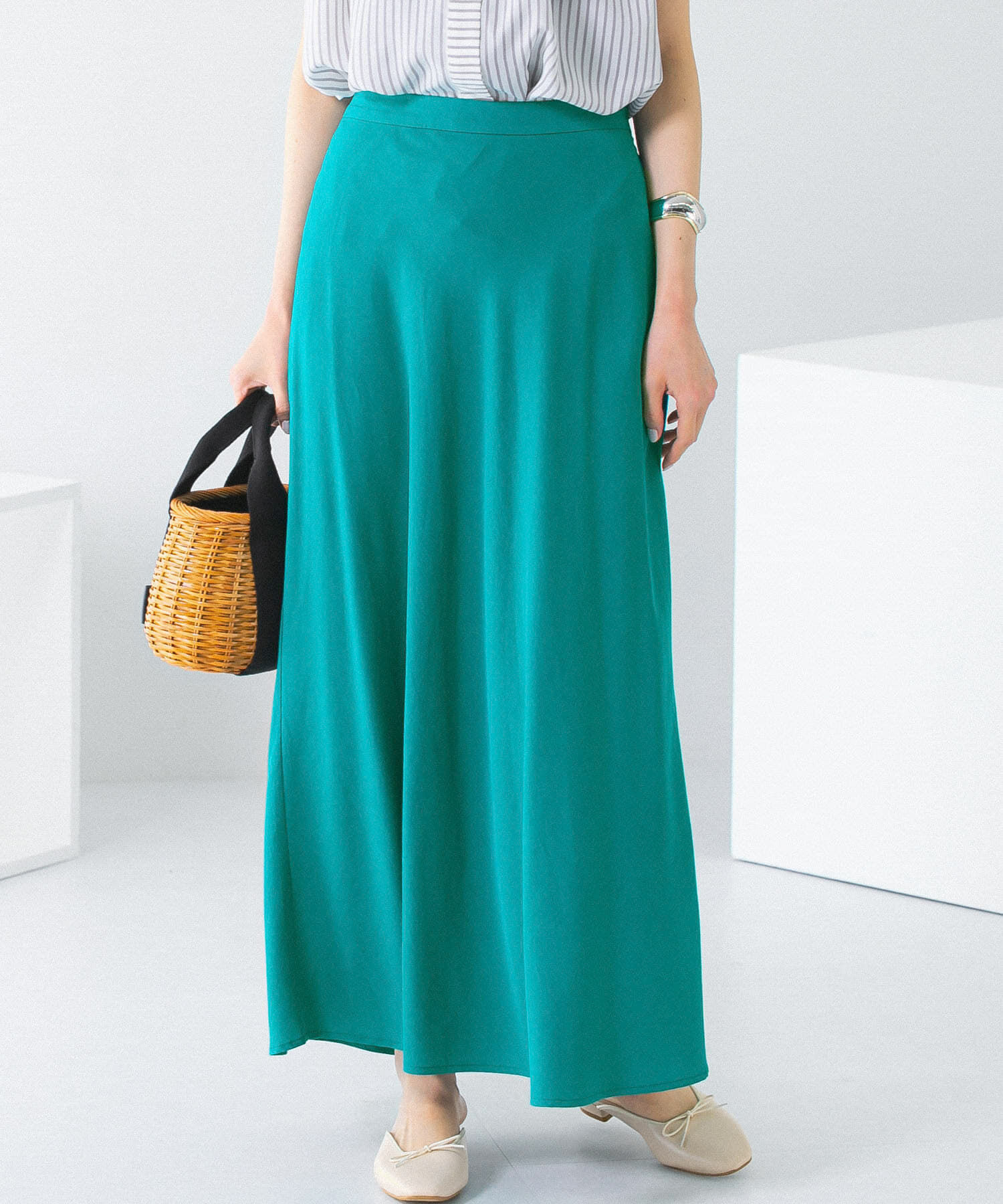 URBAN RESEARCH ROSSO「リネンフレアーナロースカート」|スカート|