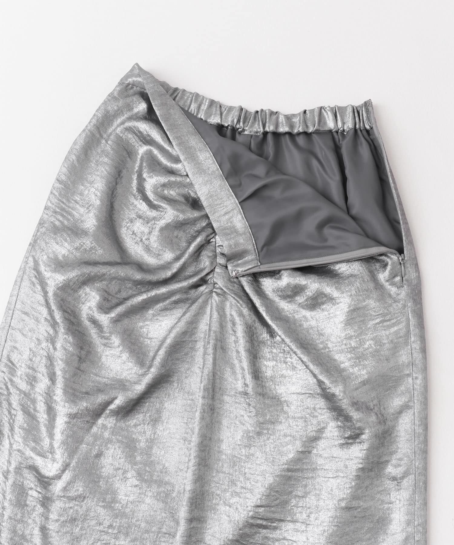 URBAN RESEARCH ROSSO「F by ROSSO　シャイニーフロントギャザータイトスカート」|スカート|