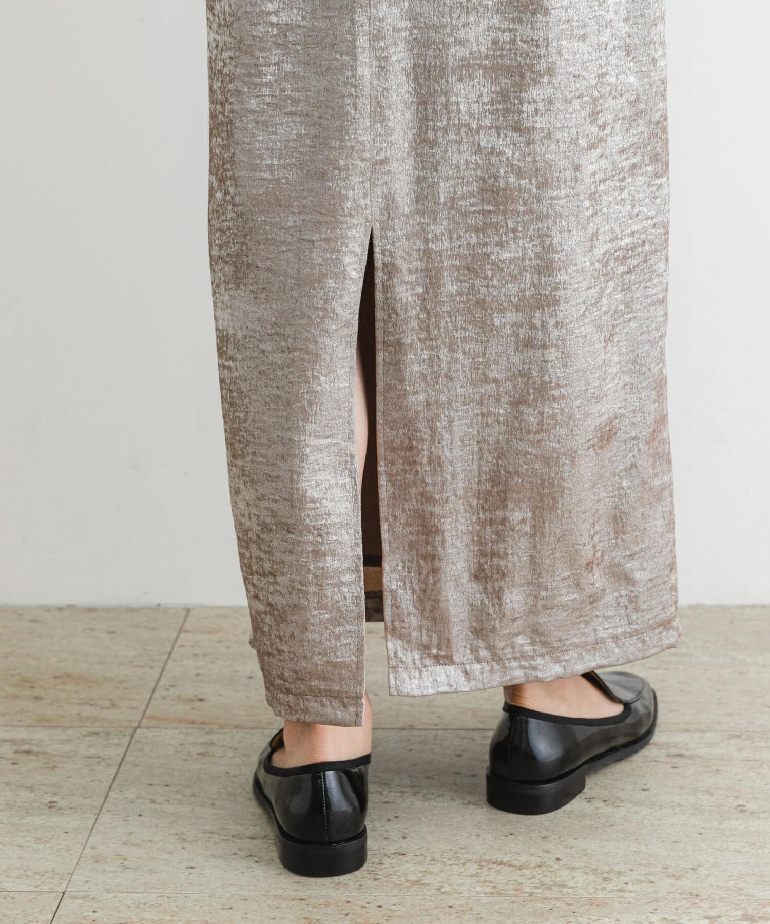 URBAN RESEARCH ROSSO「F by ROSSO　シャイニーフロントギャザータイトスカート」|スカート|