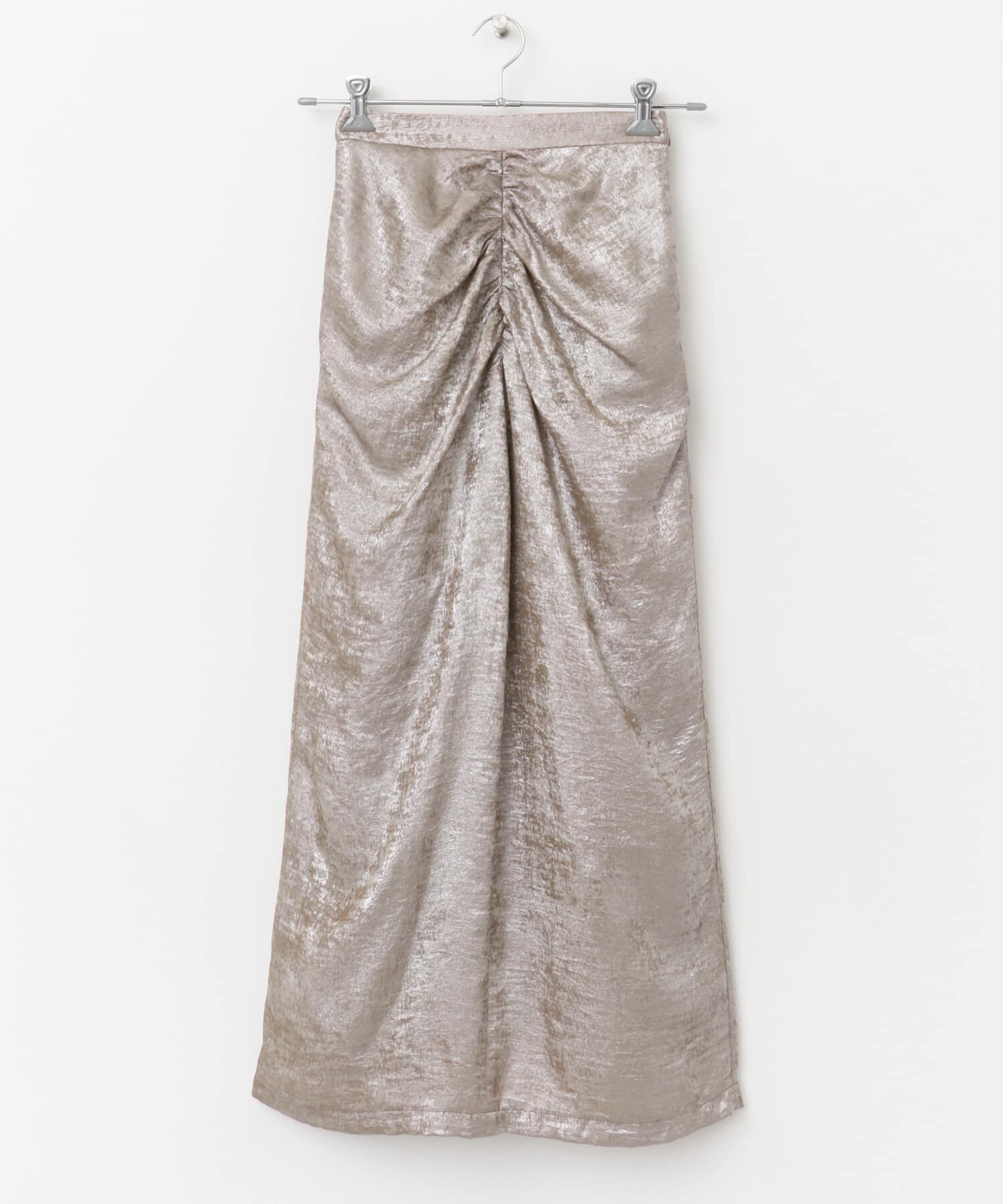 URBAN RESEARCH ROSSO「F by ROSSO　シャイニーフロントギャザータイトスカート」|スカート|