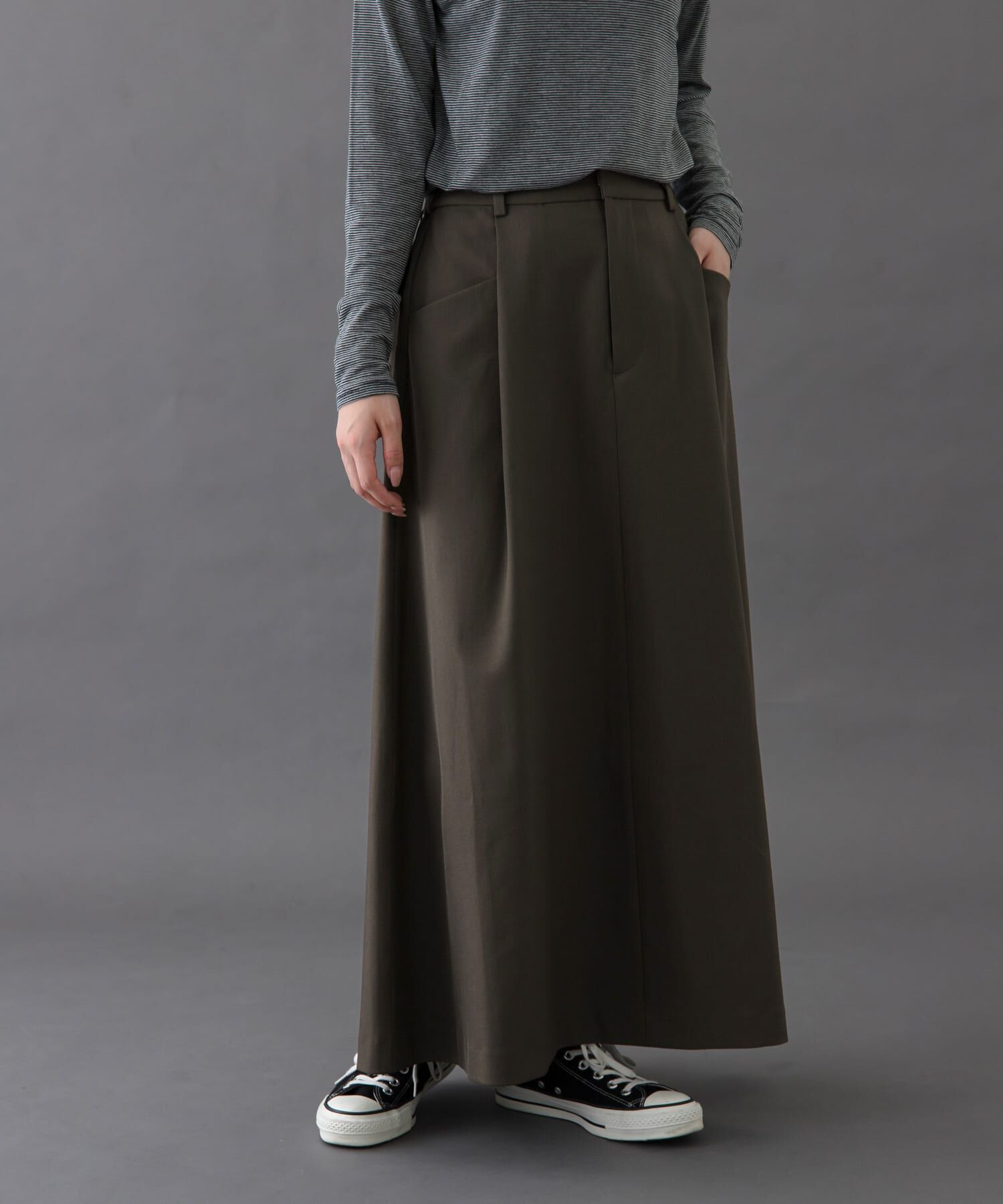 URBAN RESEARCH DOORS「FORK&SPOON　バックゴムフレアスカート」|スカート|