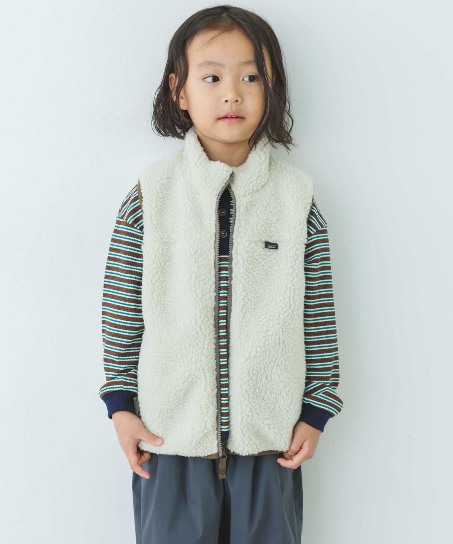 URBAN RESEARCH DOORS「リバーシブルボアベスト(KIDS)」|その他|