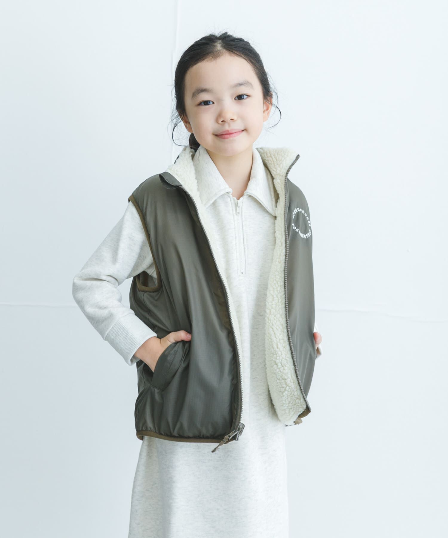 URBAN RESEARCH DOORS「リバーシブルボアベスト(KIDS)」|その他|