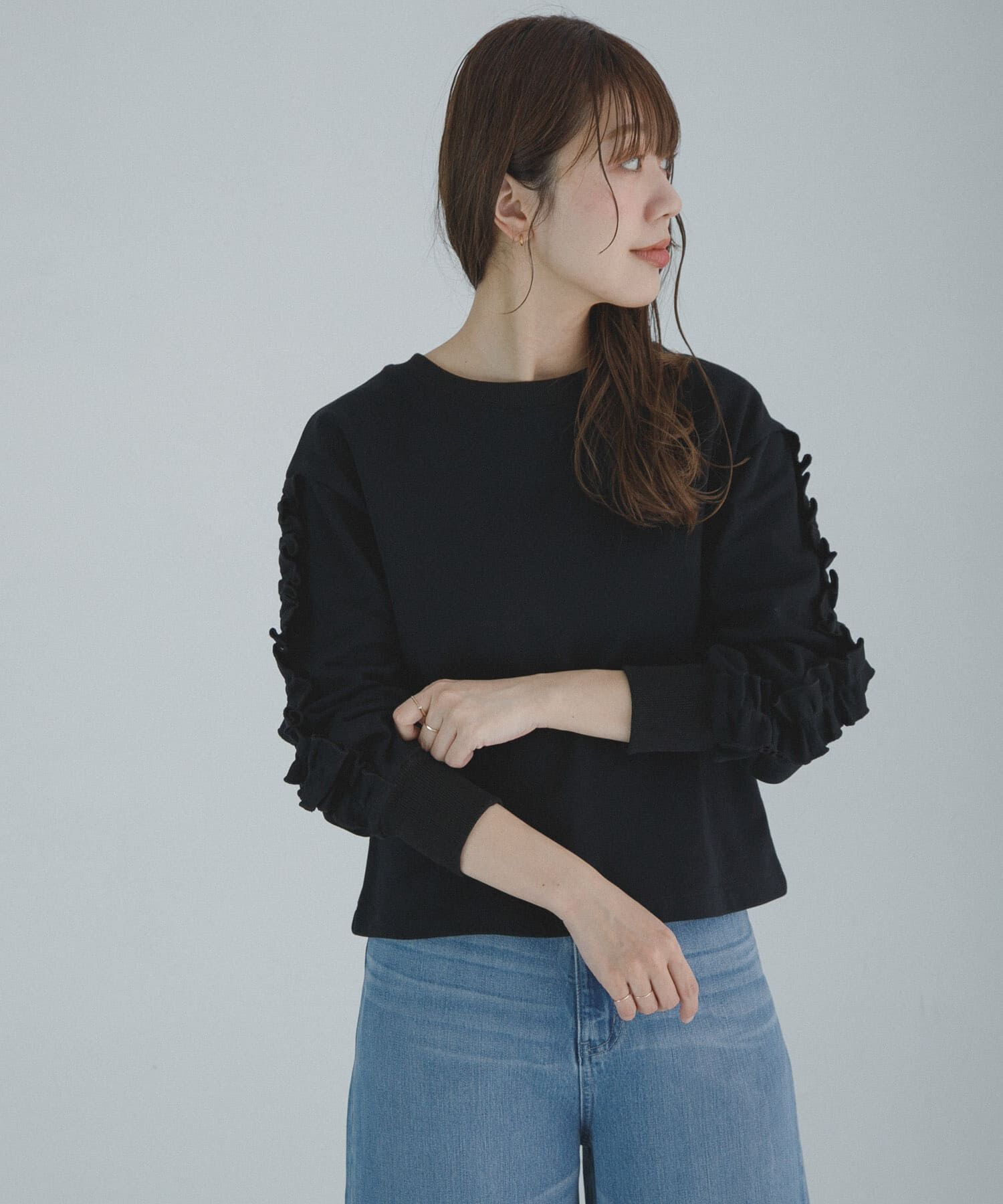 Sonny Label 「『WEB限定』フリルスリーブスウェットプルオーバー」|スウェット・ジャージ|