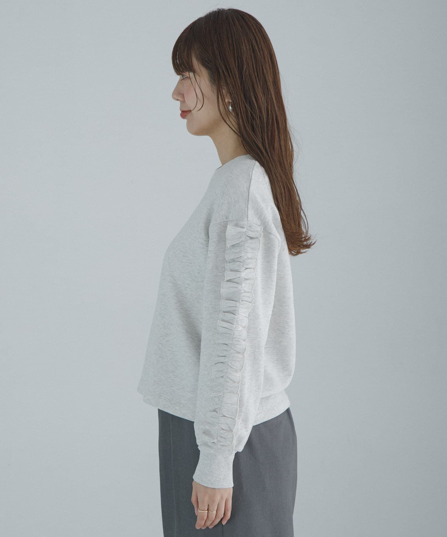 Sonny Label 「『WEB限定』フリルスリーブスウェットプルオーバー」|スウェット・ジャージ|