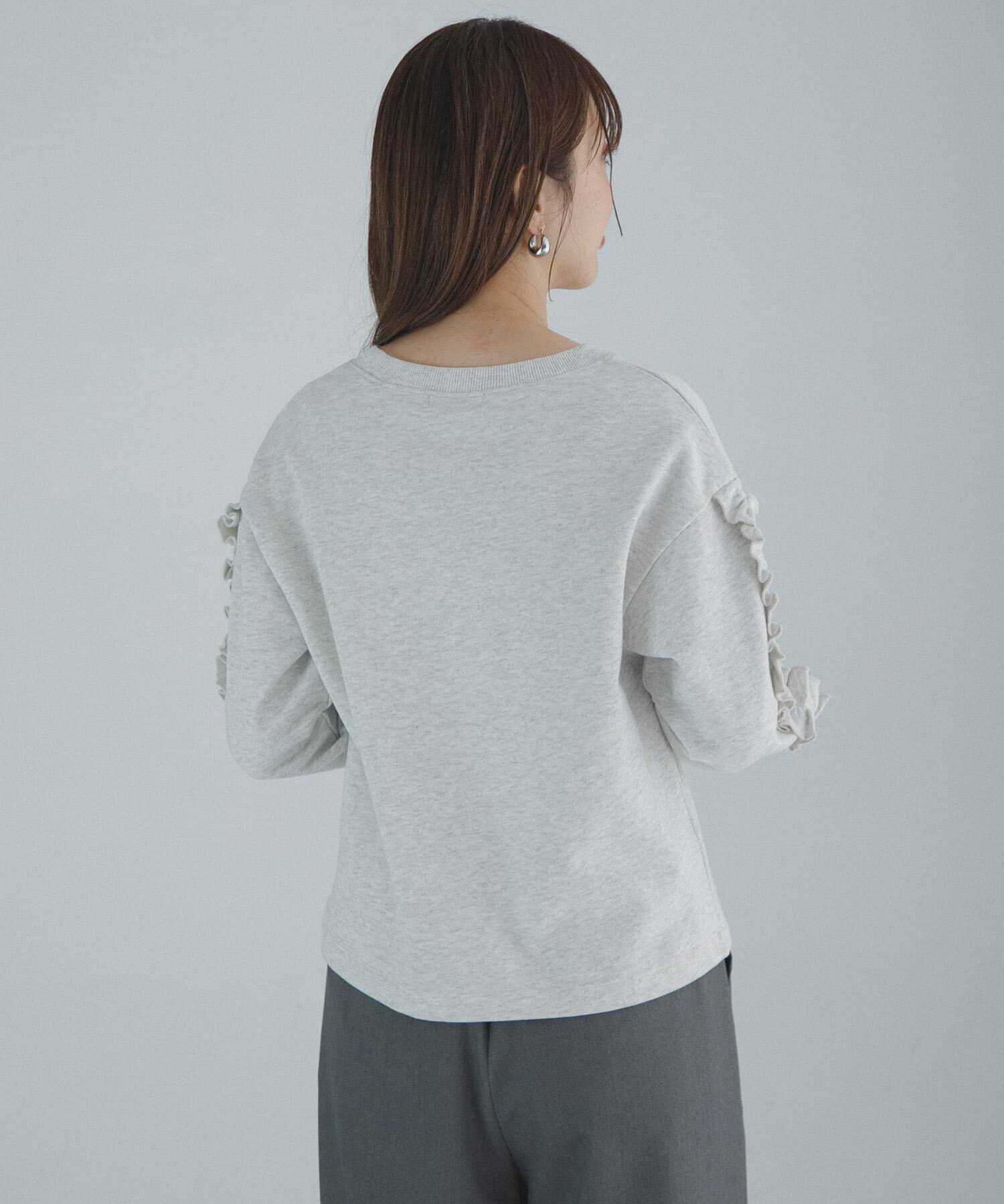 Sonny Label 「『WEB限定』フリルスリーブスウェットプルオーバー」|スウェット・ジャージ|