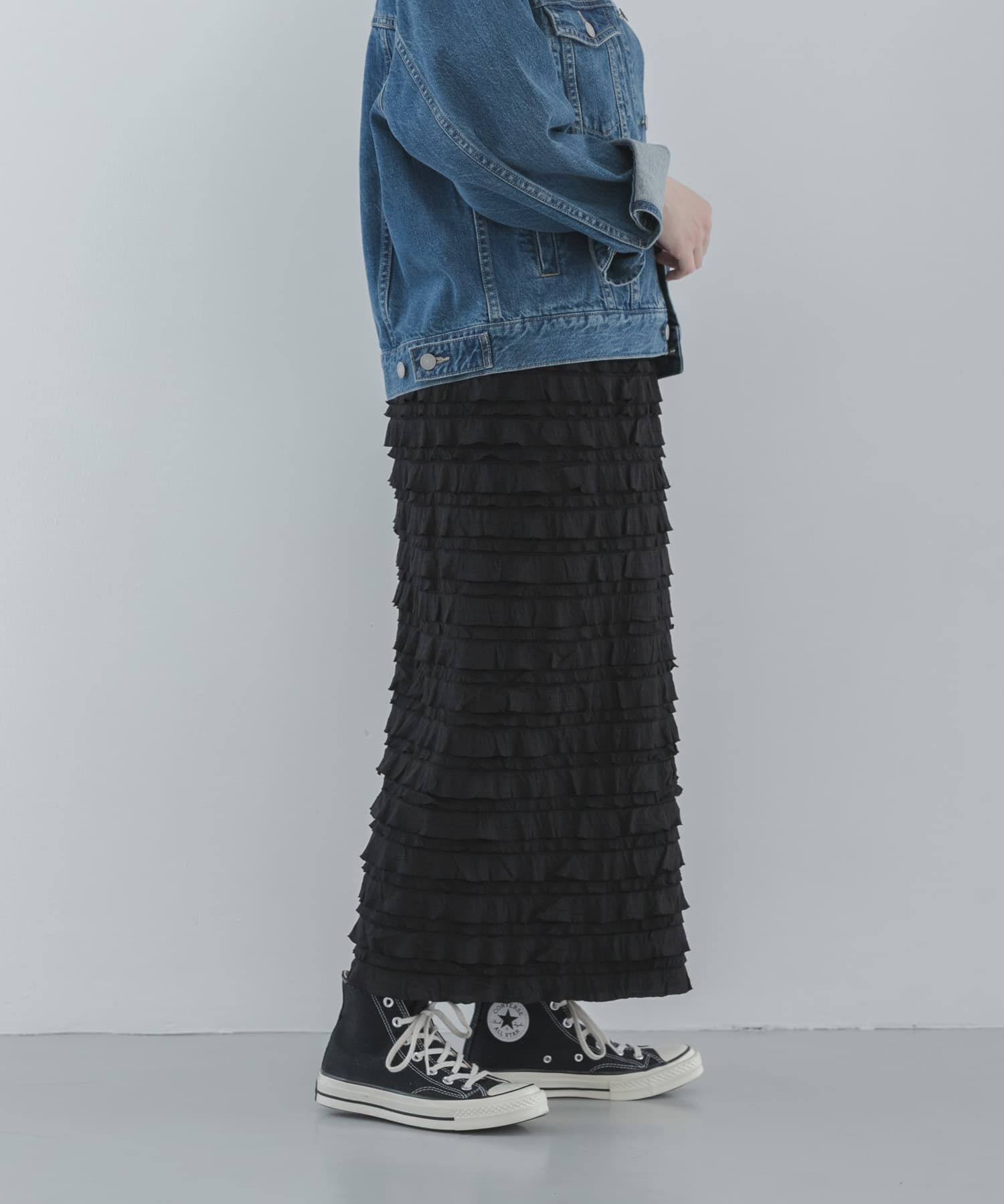 Sonny Label 「『WEB限定』カットフリルナロースカート」|スカート|