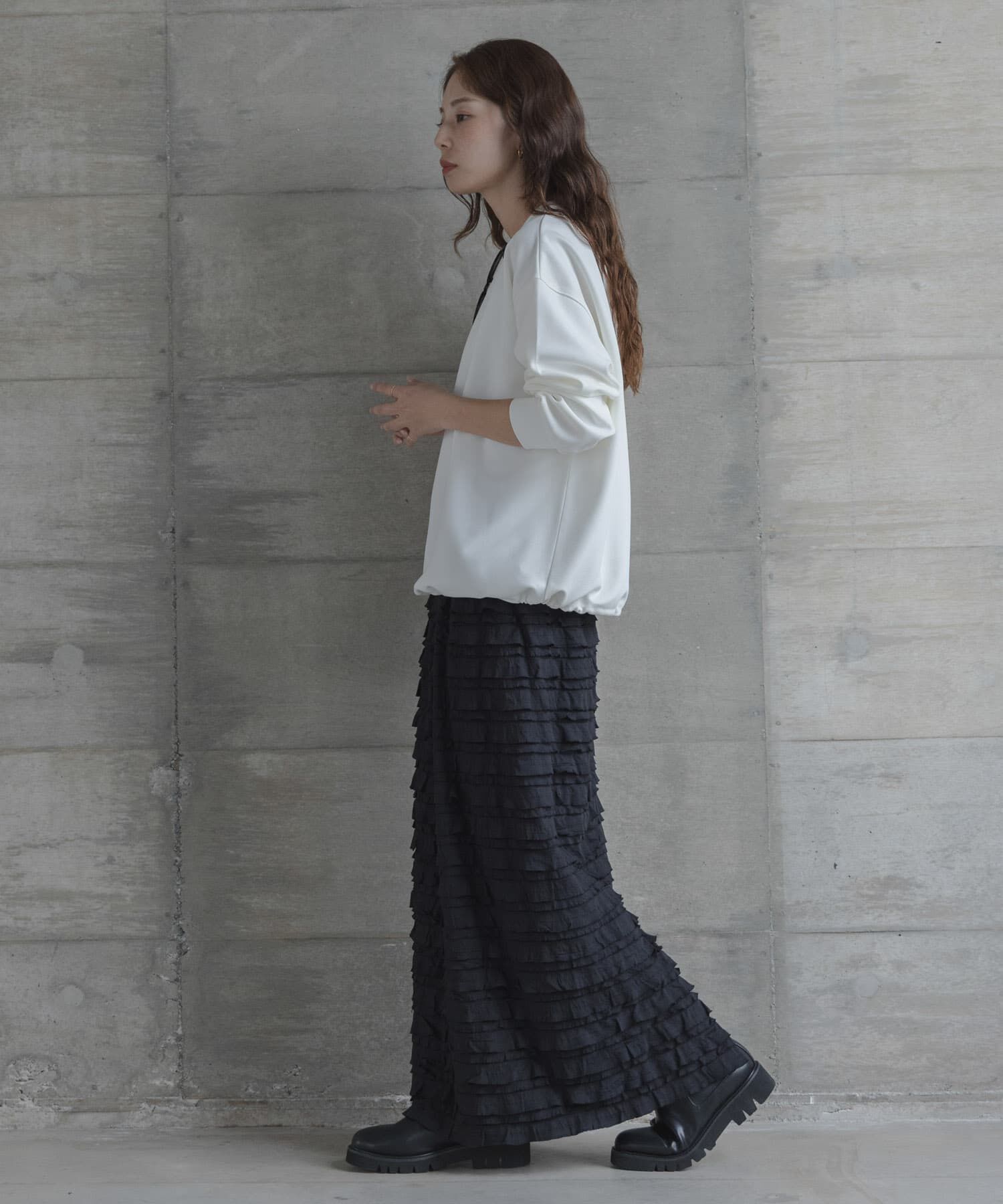 Sonny Label 「『WEB限定』カットフリルナロースカート」|スカート|