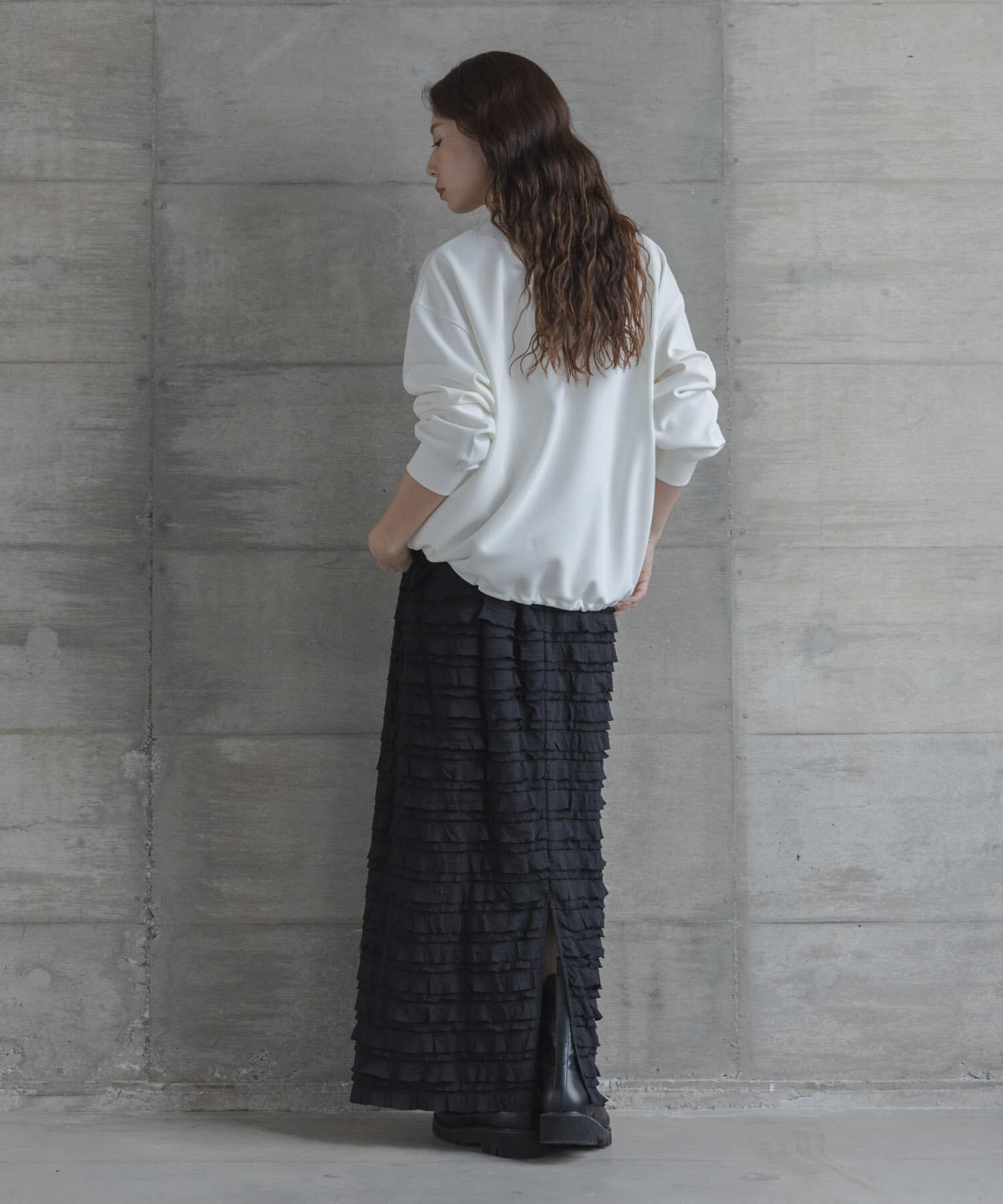 Sonny Label 「『WEB限定』カットフリルナロースカート」|スカート|