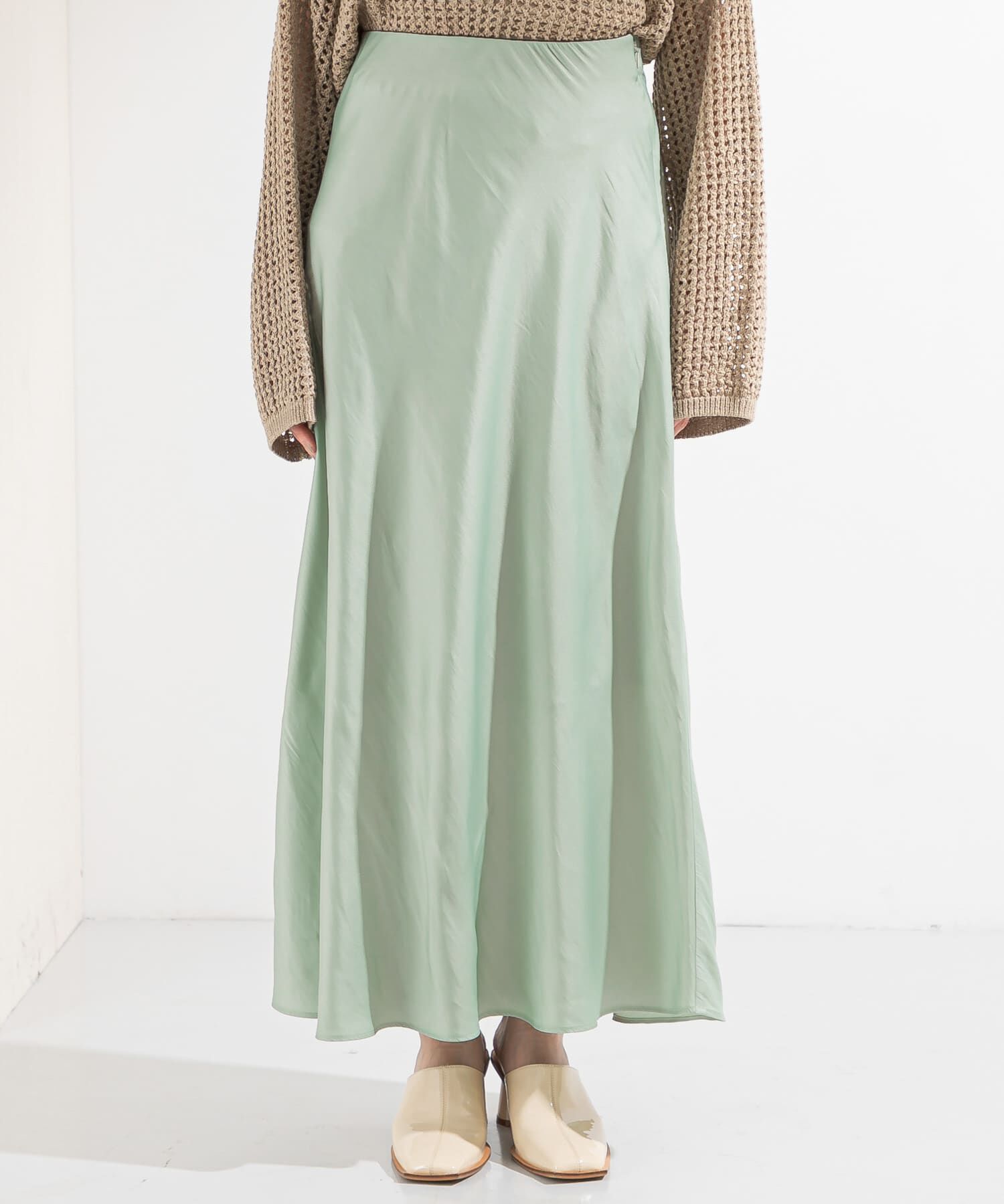  「バイアスフレアスカート」|スカート|