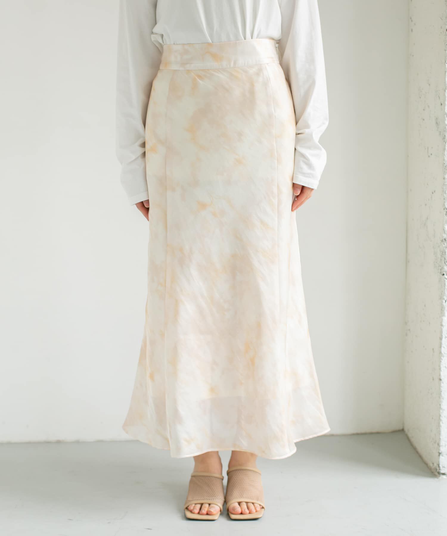  「タイダイプリントシャイニースカート」|スカート|