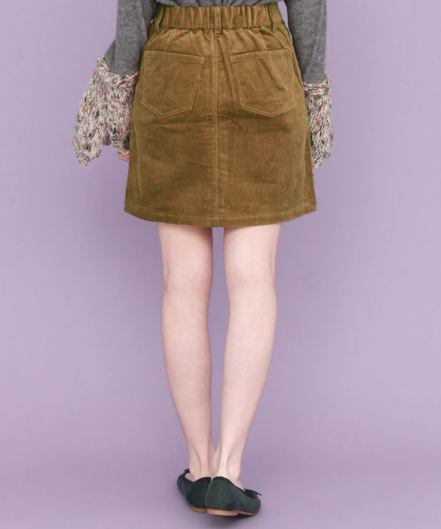  「コーデュロイミニスカート&there4;」|スカート|