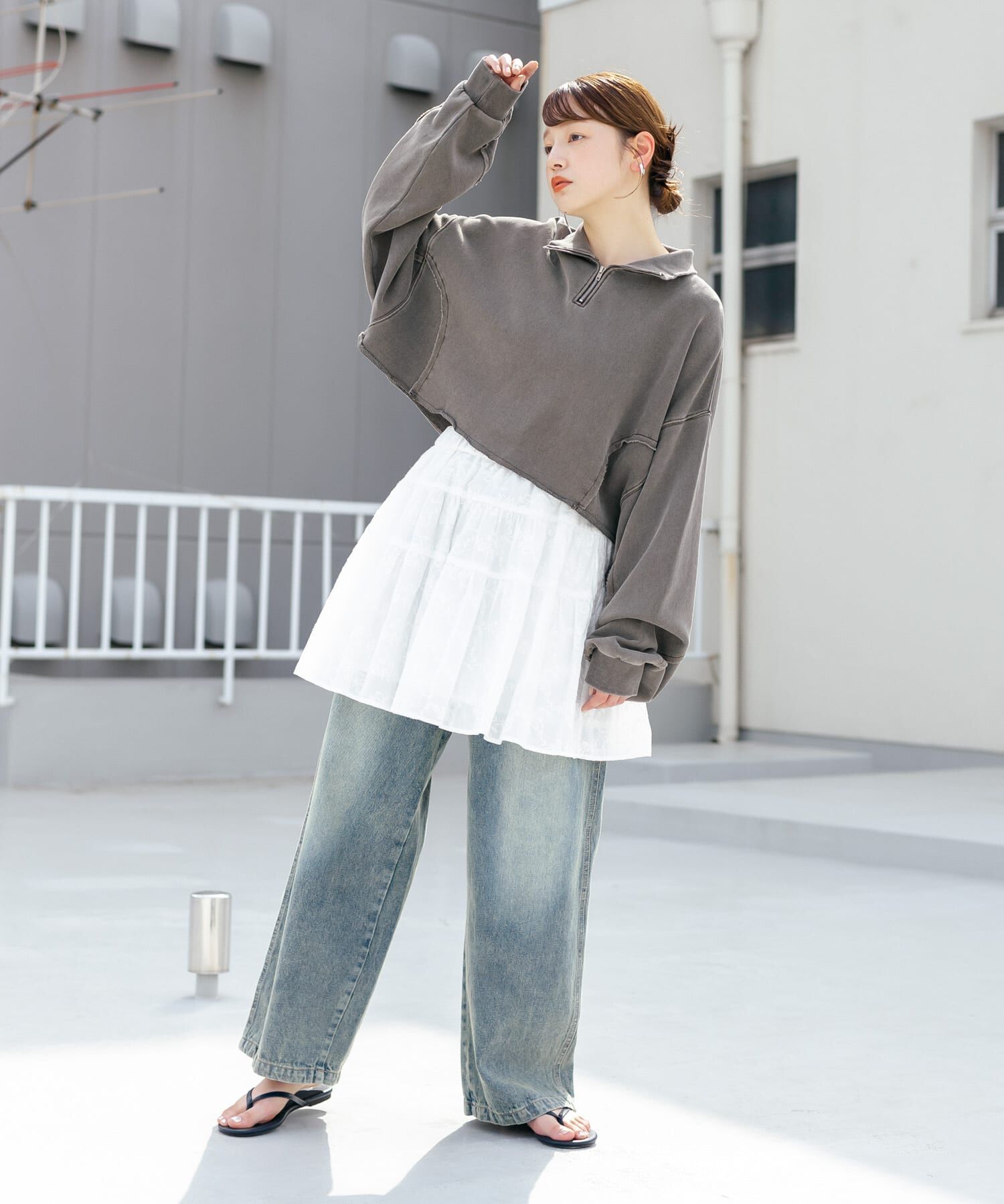  「エンブロイダリーミニスカート」|スカート|