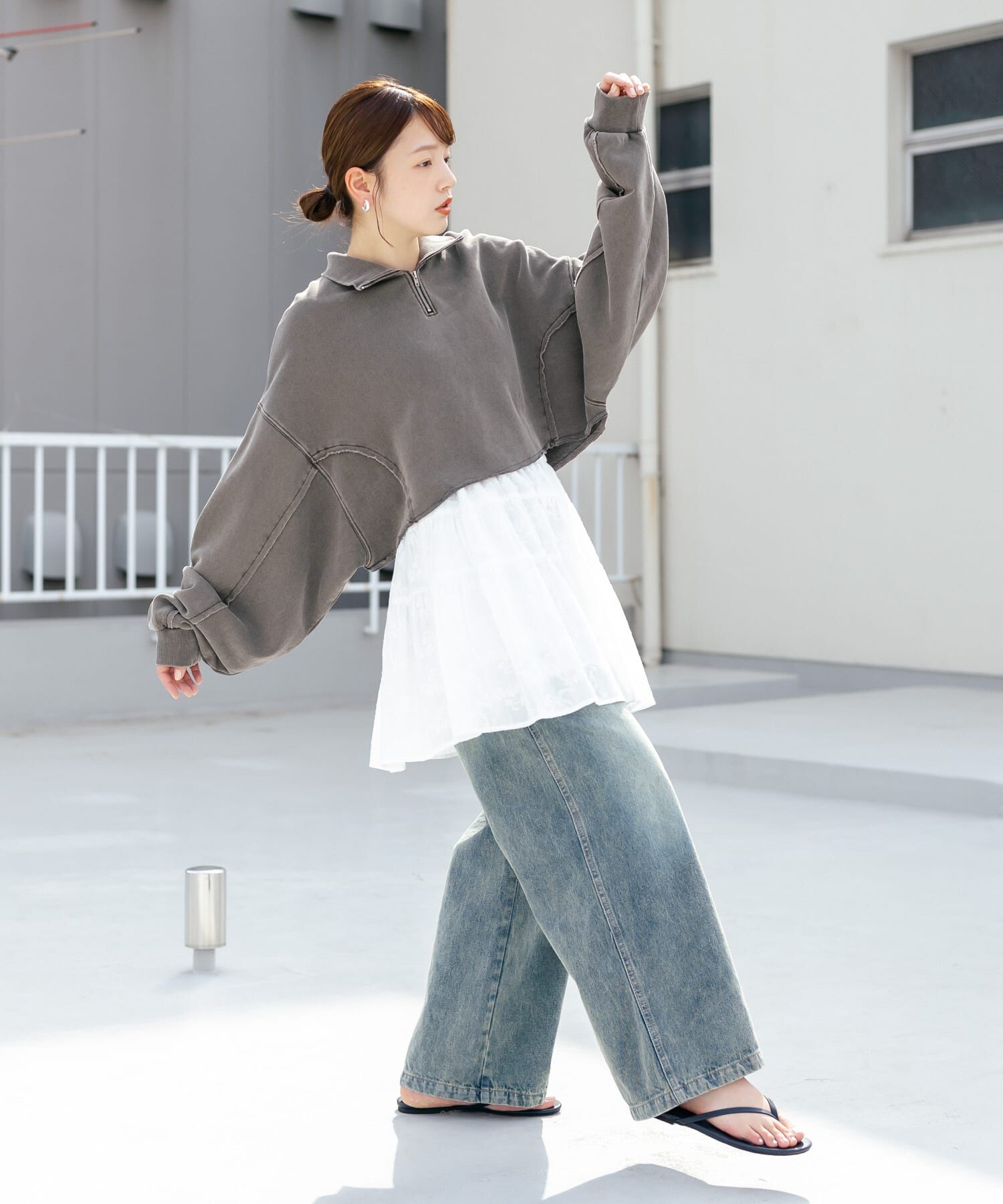  「エンブロイダリーミニスカート」|スカート|