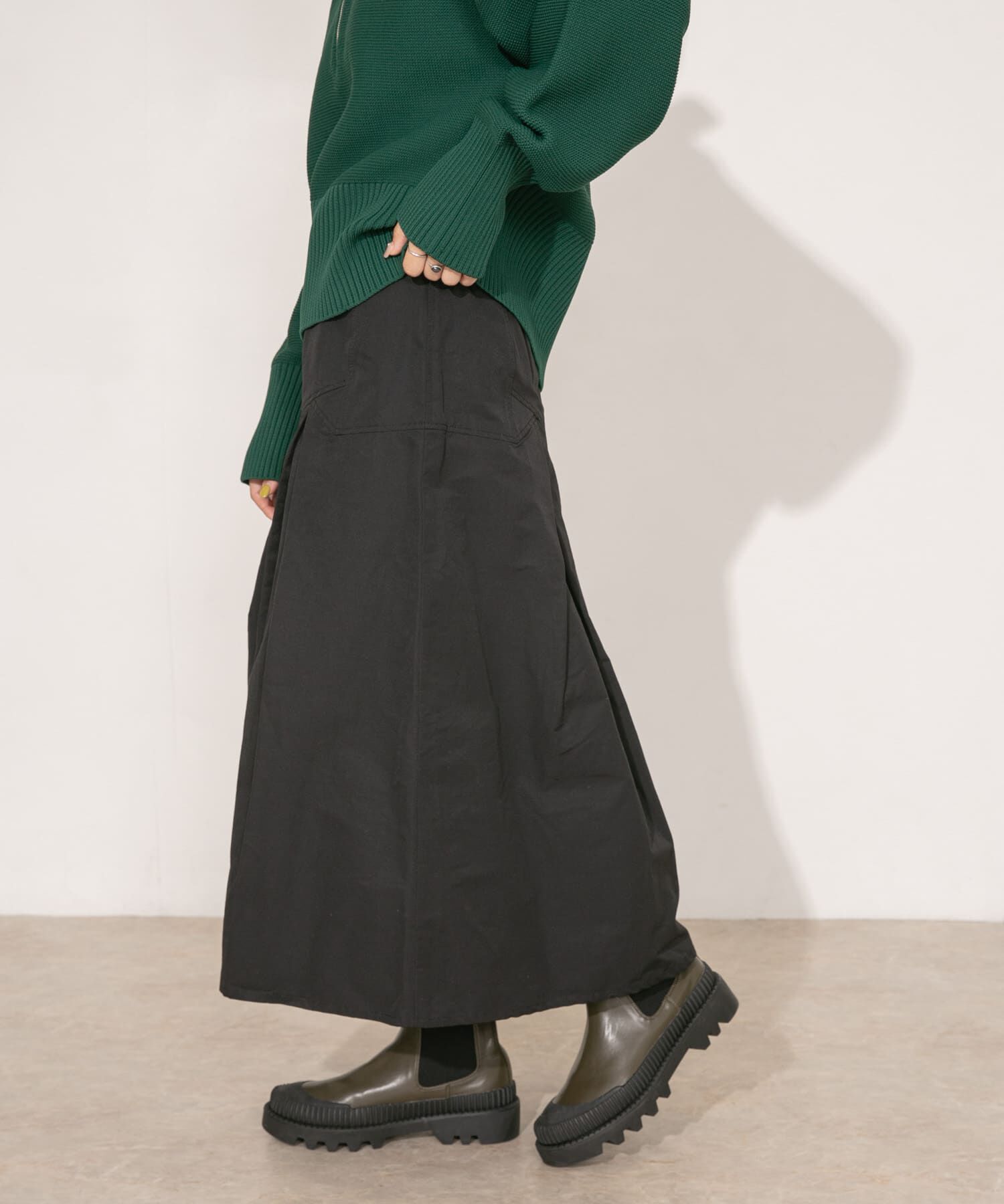  「タックミディスカート」|スカート|