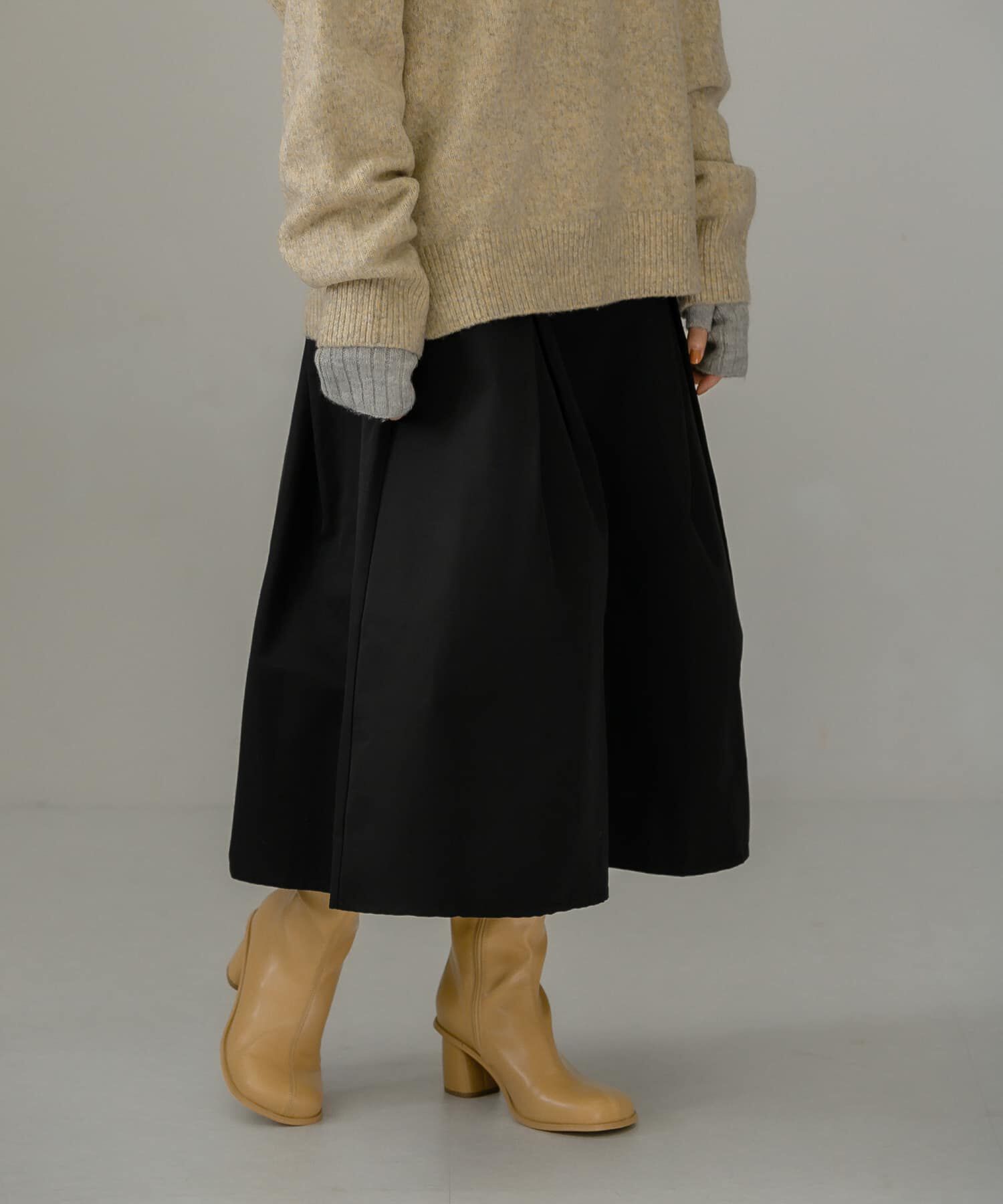  「タックミディスカート」|スカート|