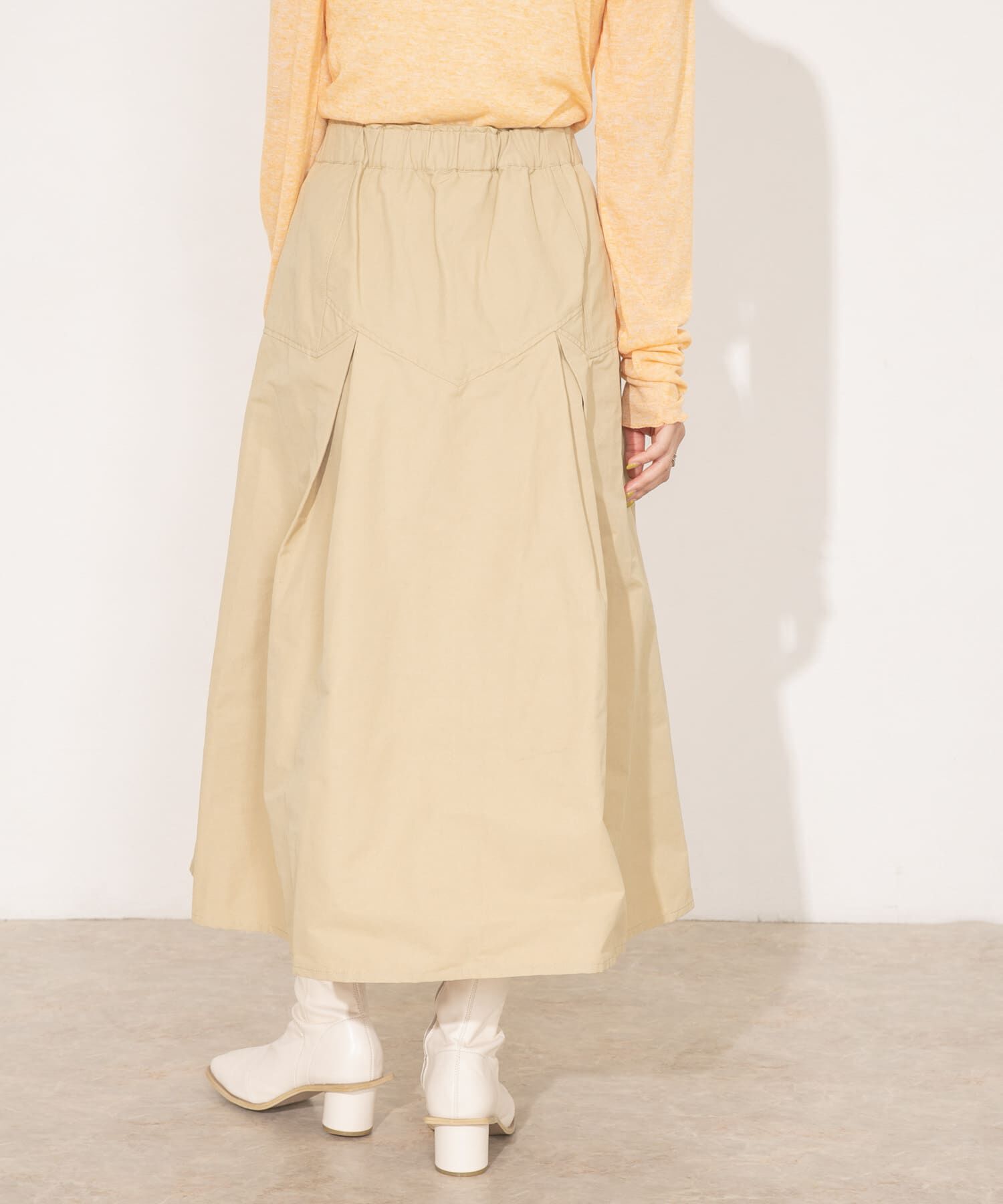  「タックミディスカート」|スカート|