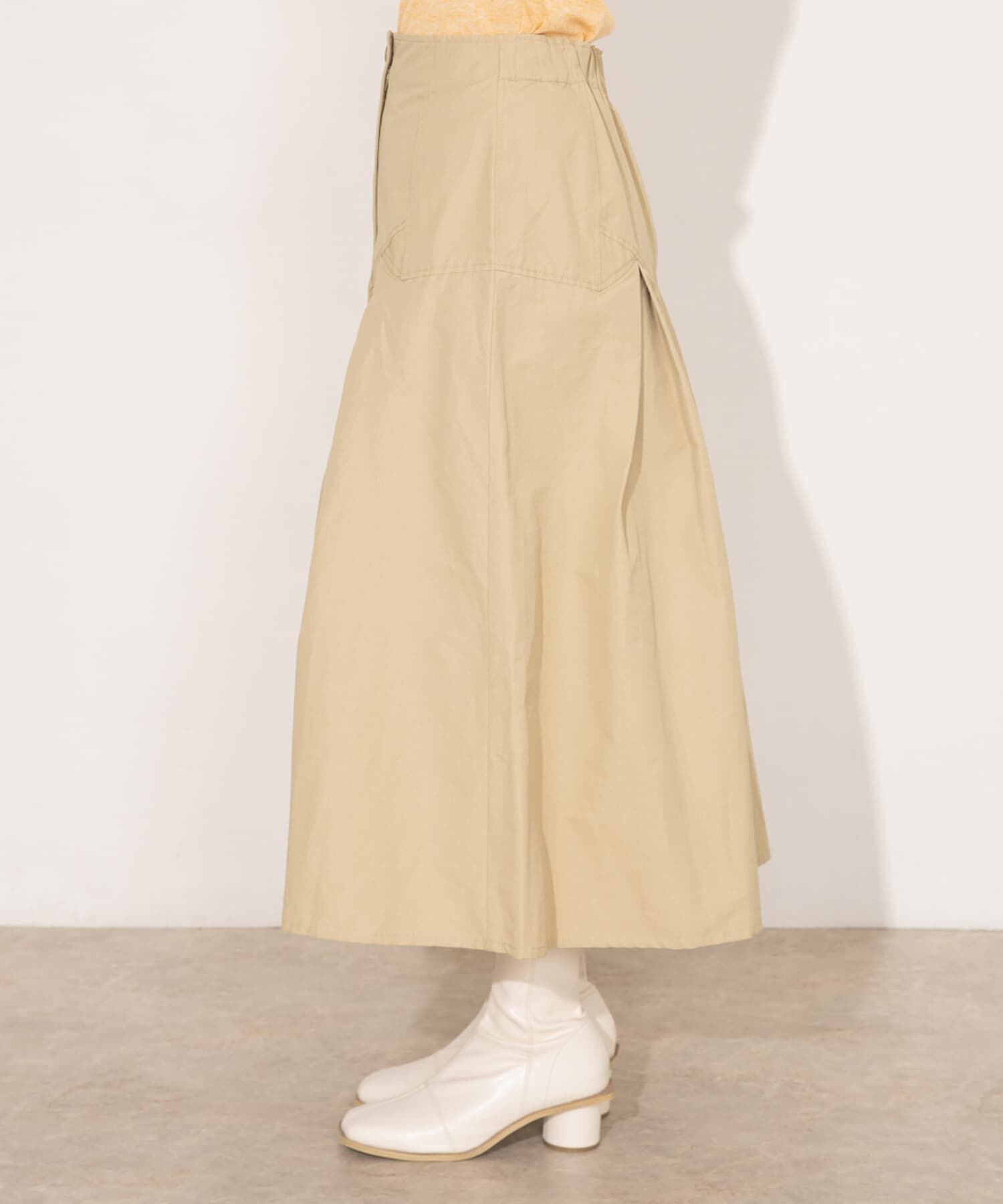  「タックミディスカート」|スカート|