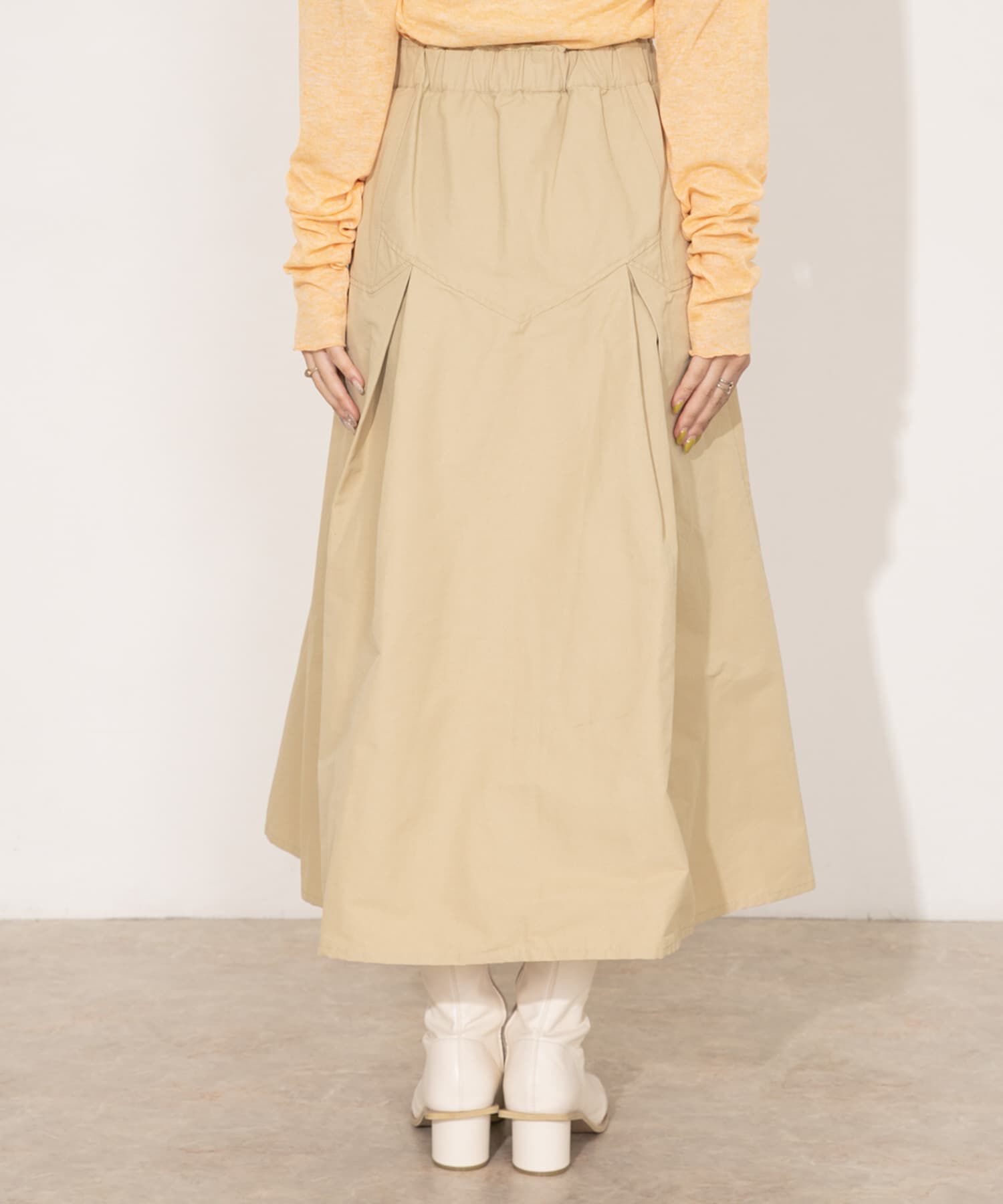  「タックミディスカート」|スカート|