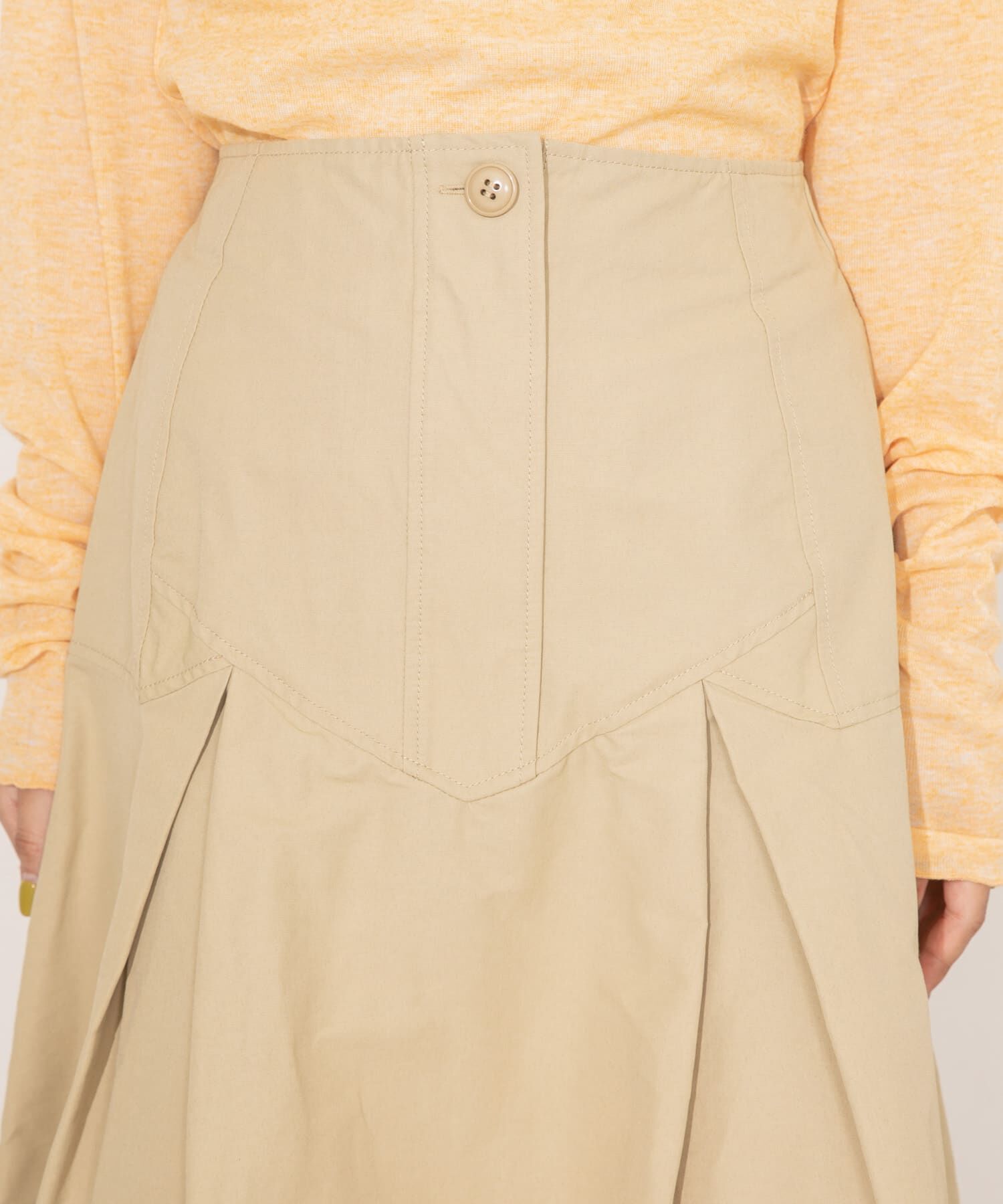  「タックミディスカート」|スカート|