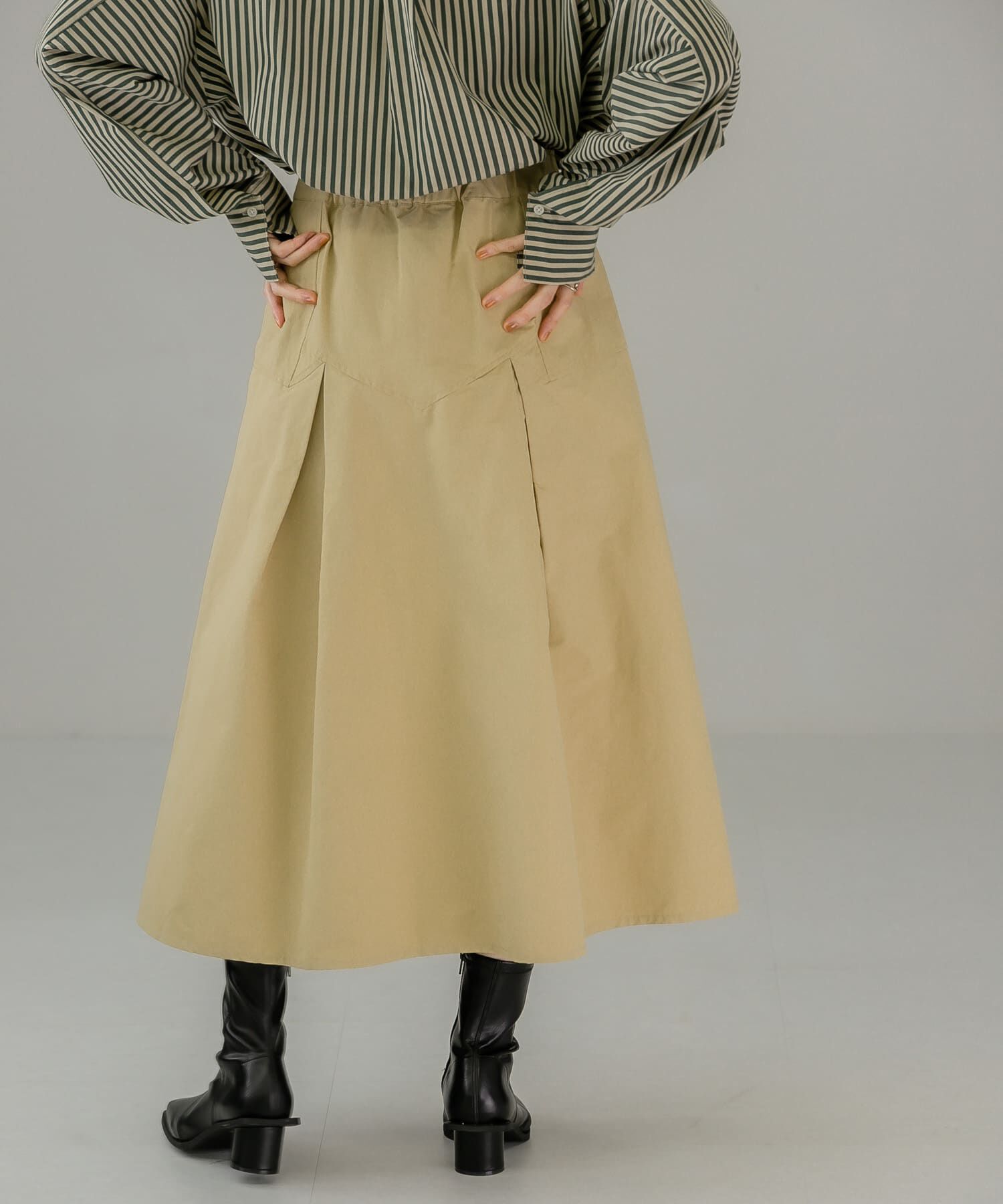  「タックミディスカート」|スカート|