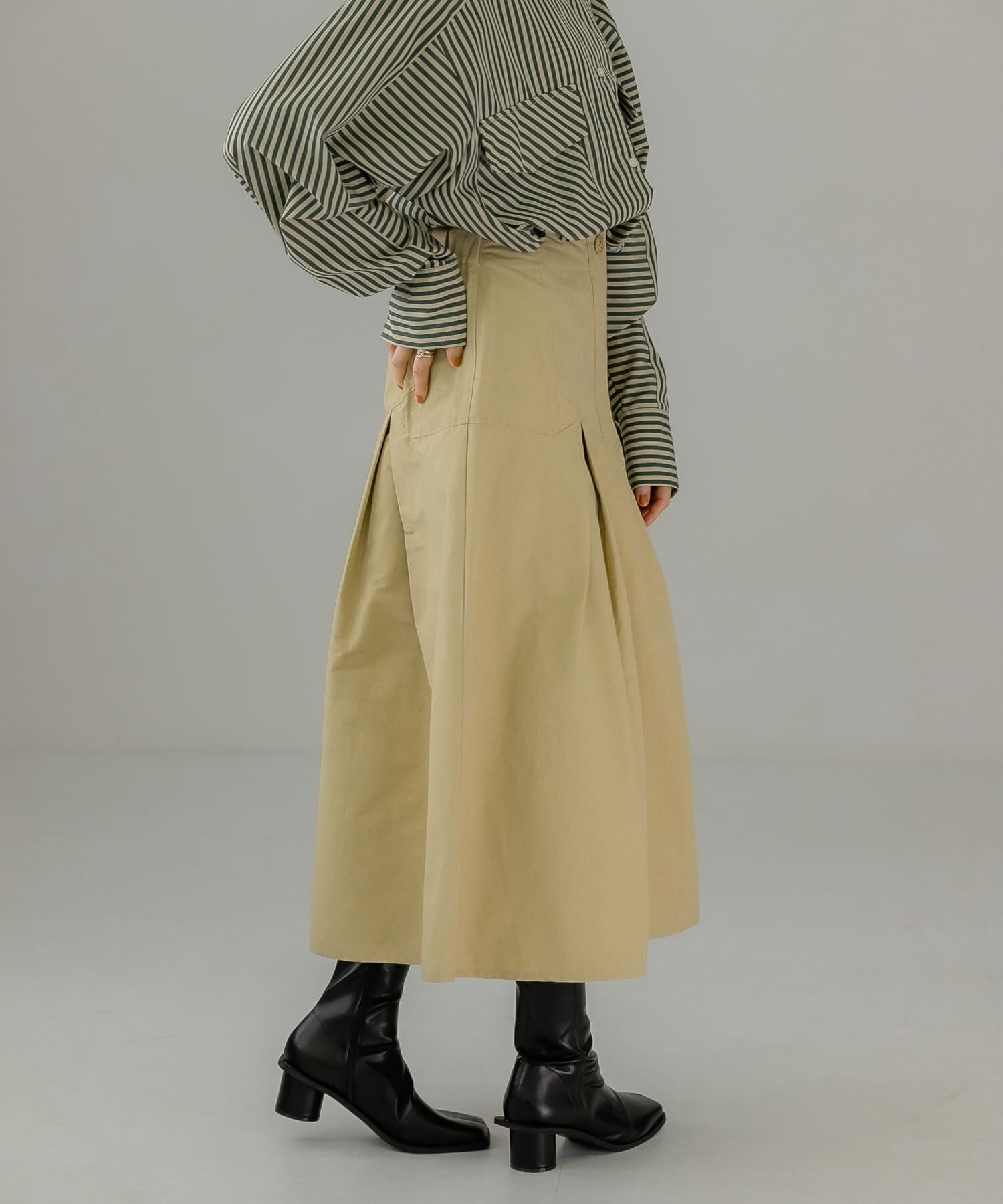  「タックミディスカート」|スカート|