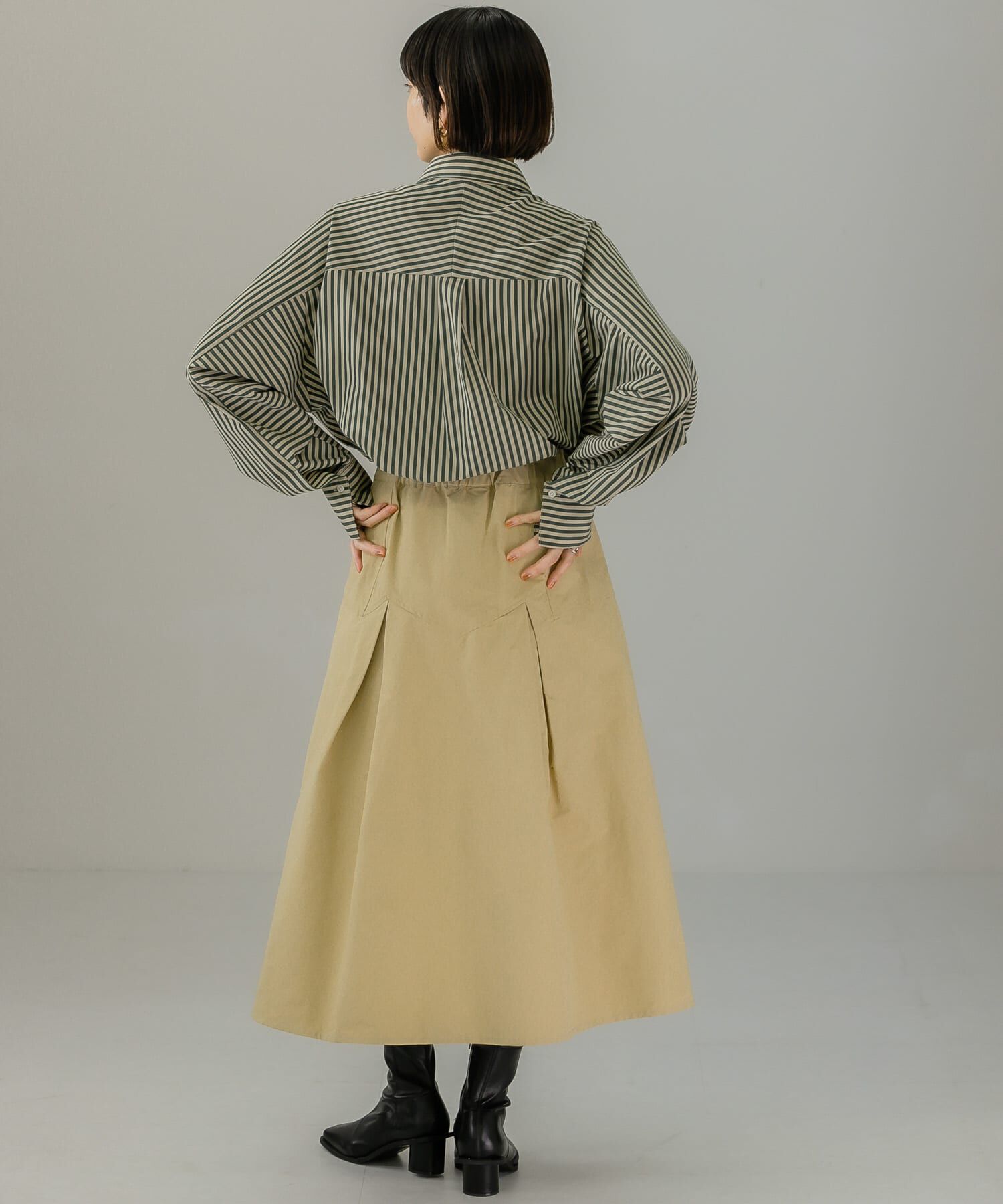  「タックミディスカート」|スカート|