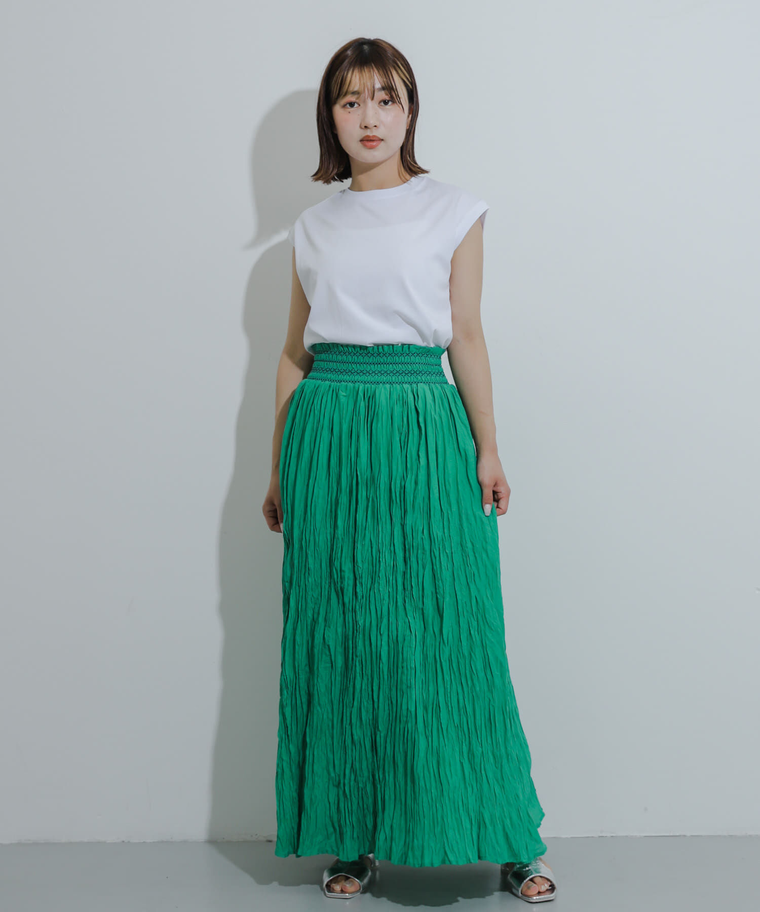 SENSE OF PLACE by URBAN RESEARCH「インドシャーリングワッシャースカート」|スカート|