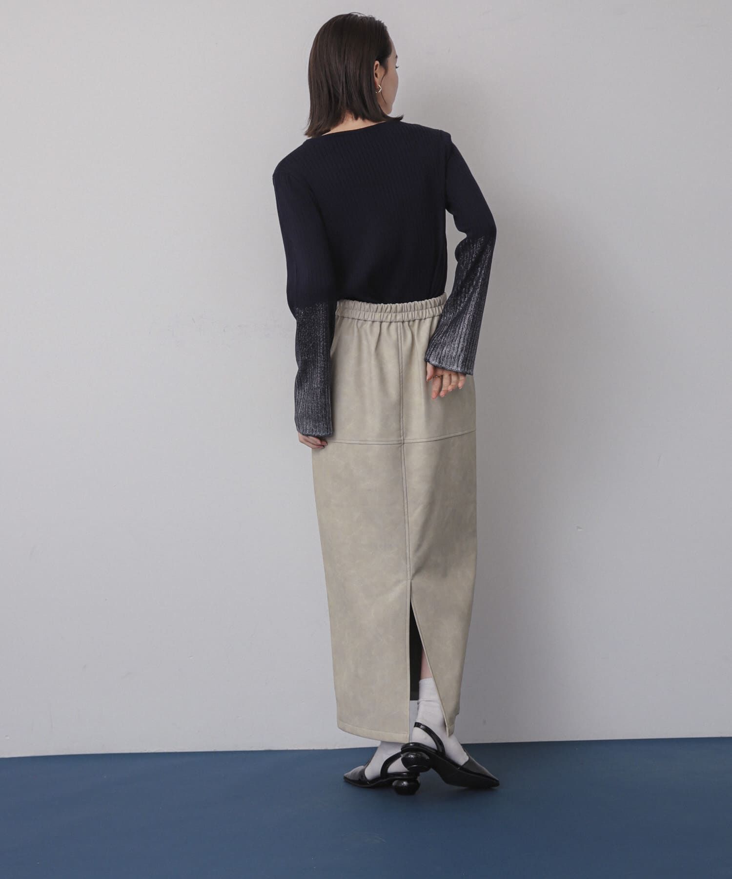 SENSE OF PLACE by URBAN RESEARCH「ヴィンテージレザーライクペンシルスカート」|スカート|