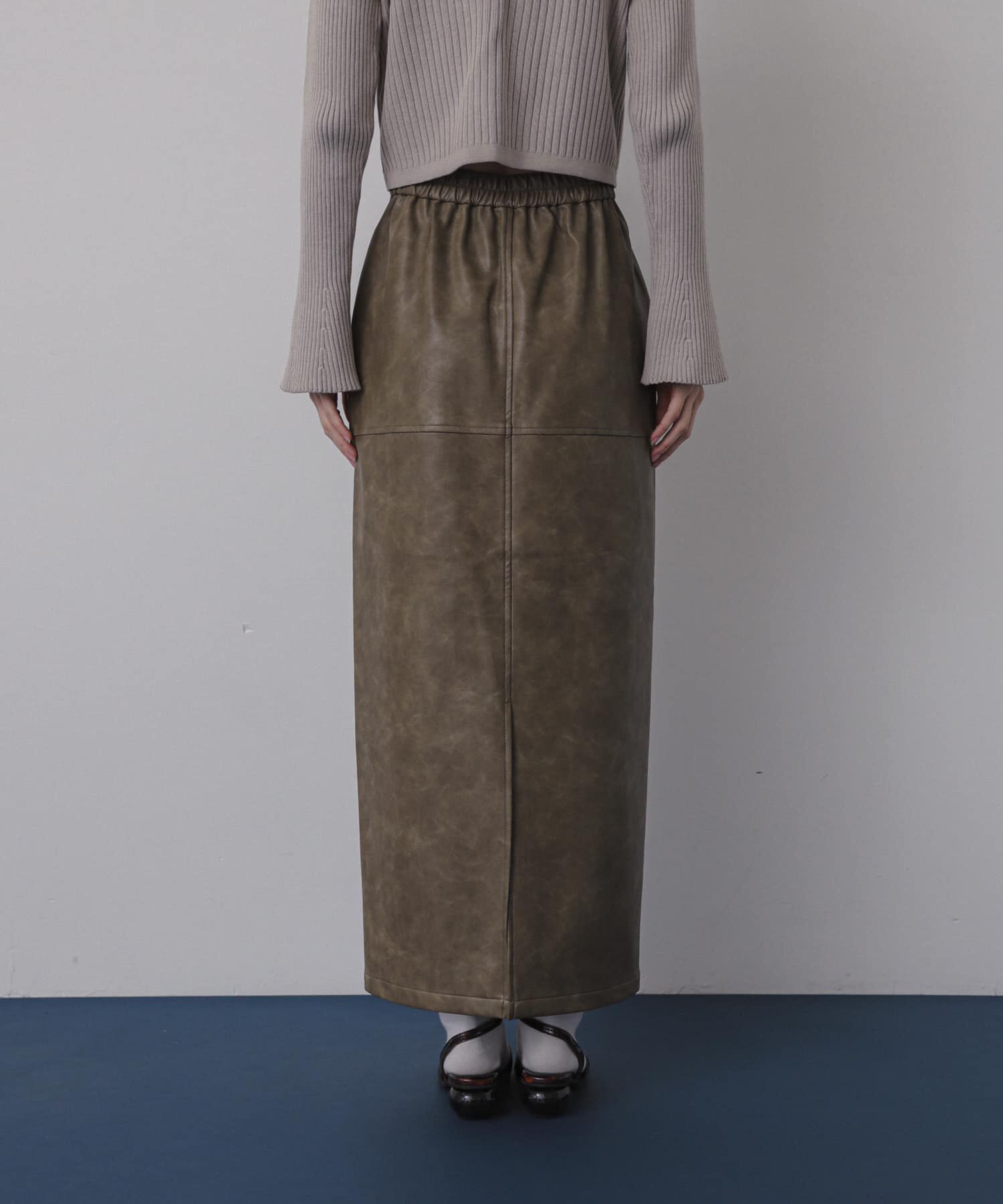 SENSE OF PLACE by URBAN RESEARCH「ヴィンテージレザーライクペンシルスカート」|スカート|