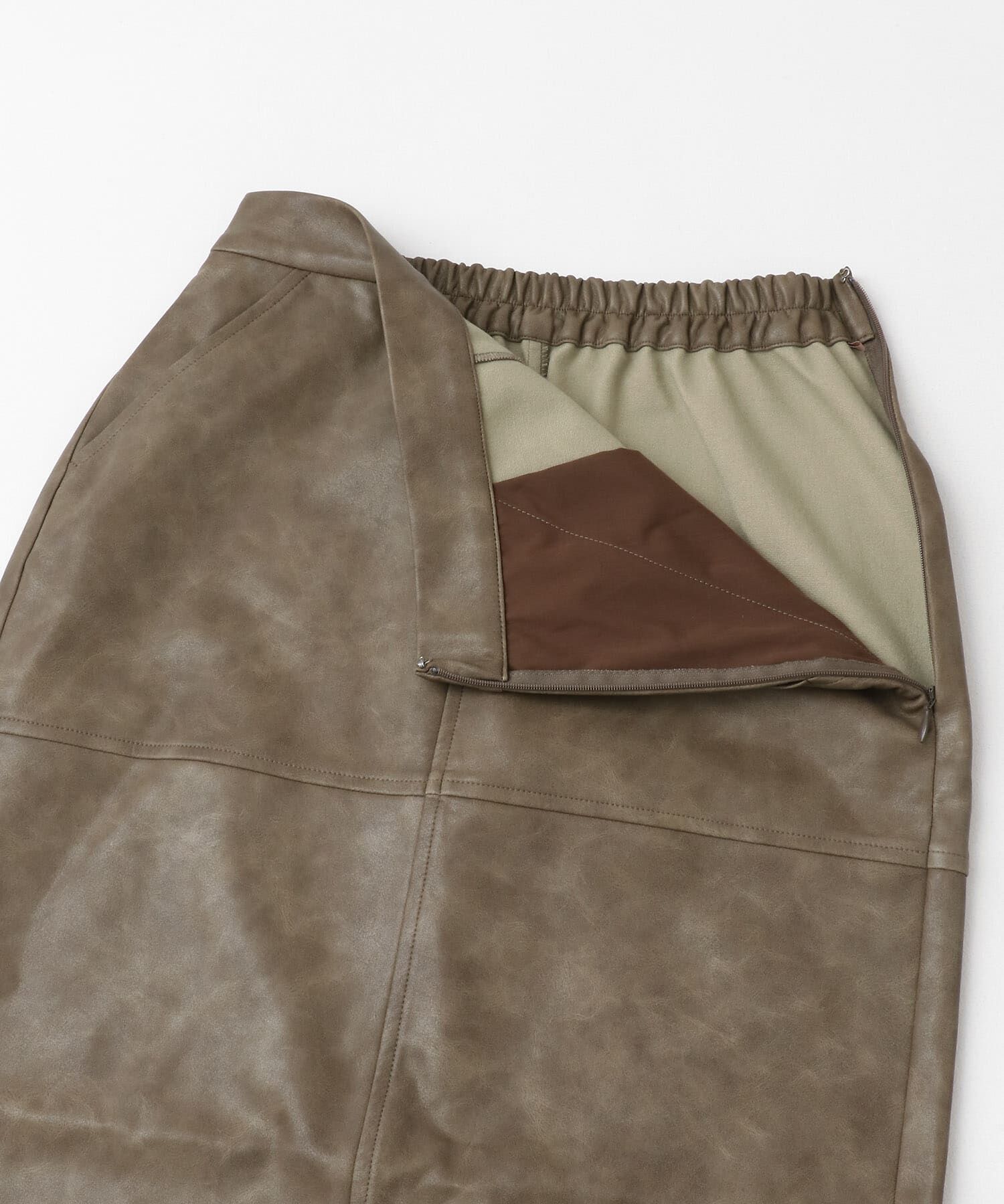 SENSE OF PLACE by URBAN RESEARCH「ヴィンテージレザーライクペンシルスカート」|スカート|