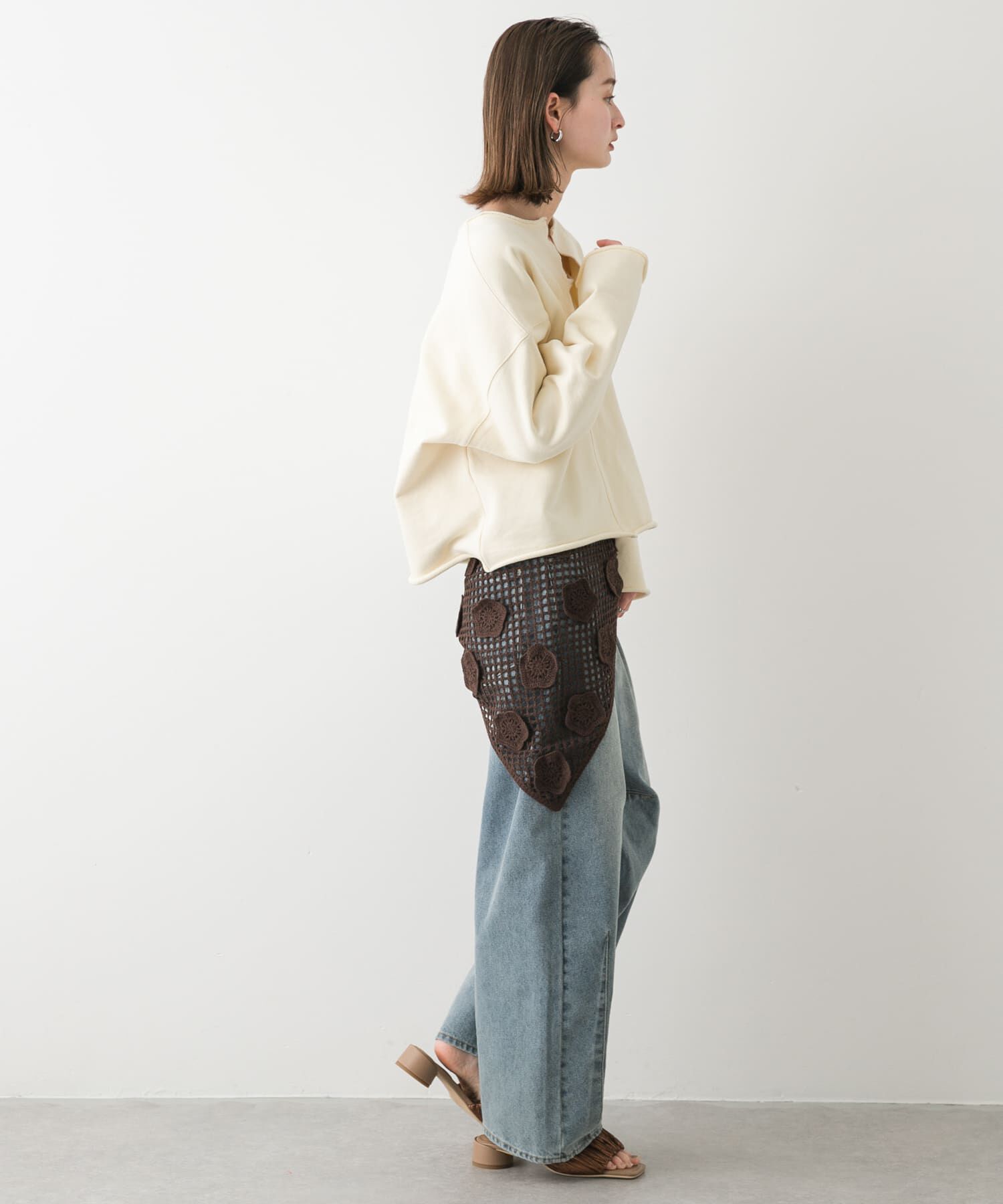 SENSE OF PLACE by URBAN RESEARCH「フラワークロシェマキスカート」|スカート|