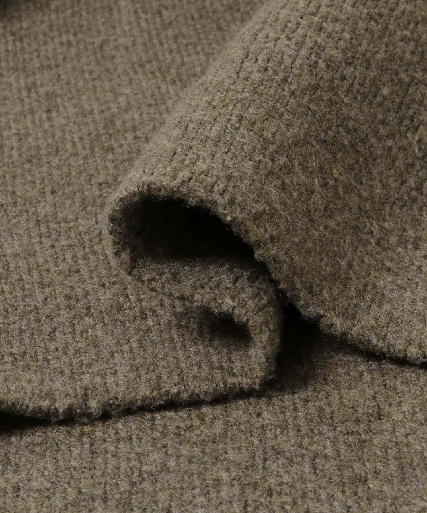 SENSE OF PLACE by URBAN RESEARCH「バイカラーニットコート」|ノーカラーコート|